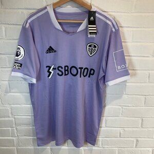 Adidas Leeds United 2021-2022 Football Shirt Third Purple Jersey Men's Large